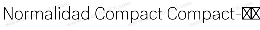 Normalidad Compact Compact字体转换